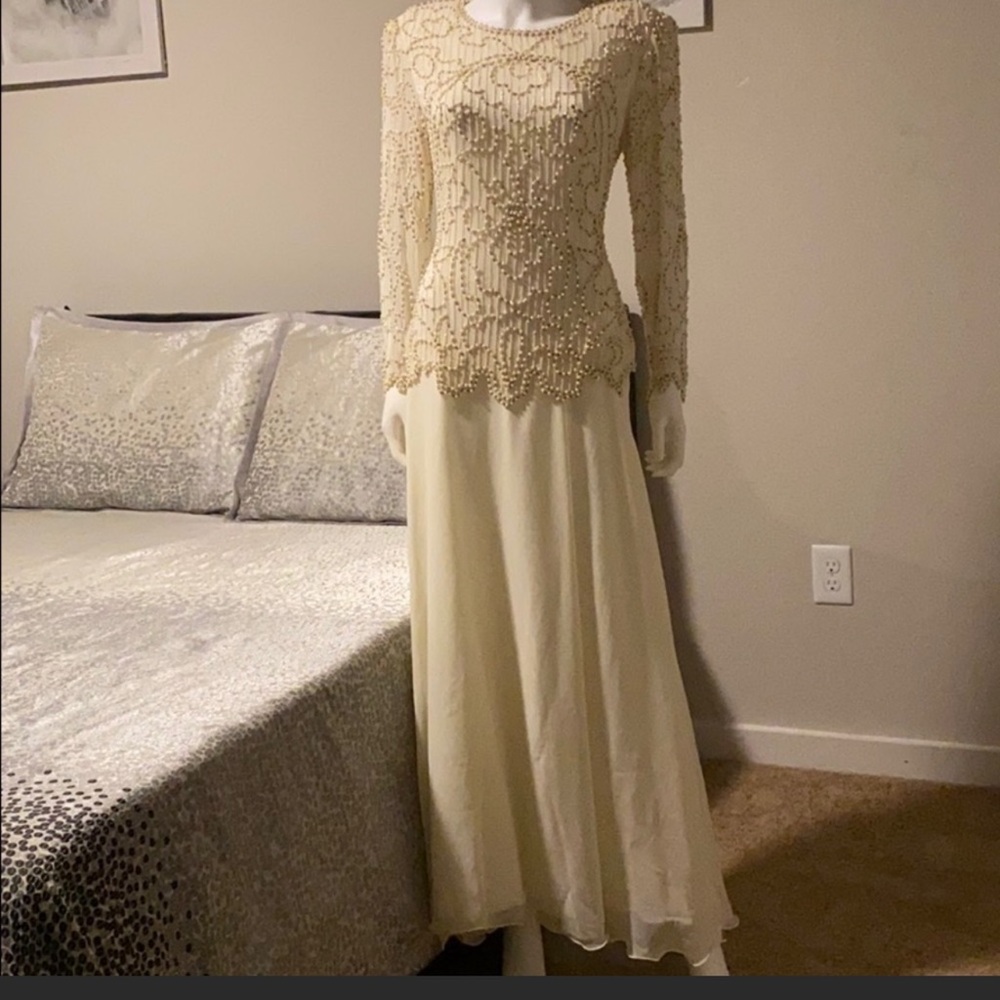 Riva’s Design Vintage Hand Beaded Dress